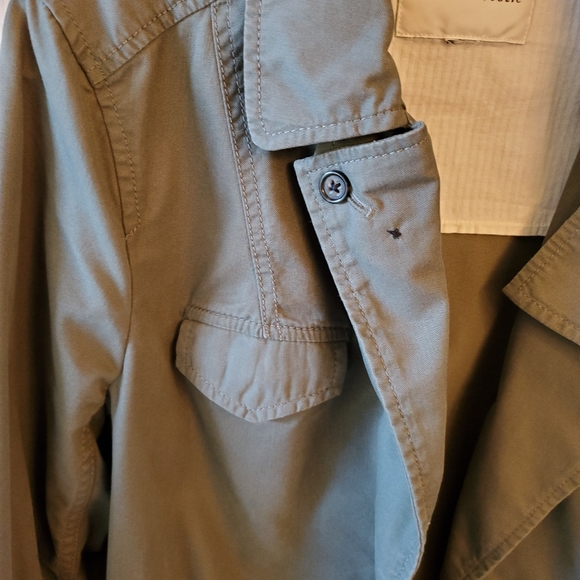 Banana Republic woman's tunnel waist jacket,  color: green night,  size: 10 tall - Picture 4 of 15